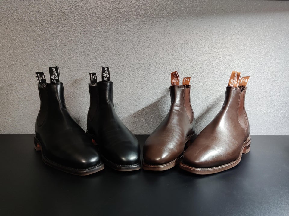 Full grain leather boots