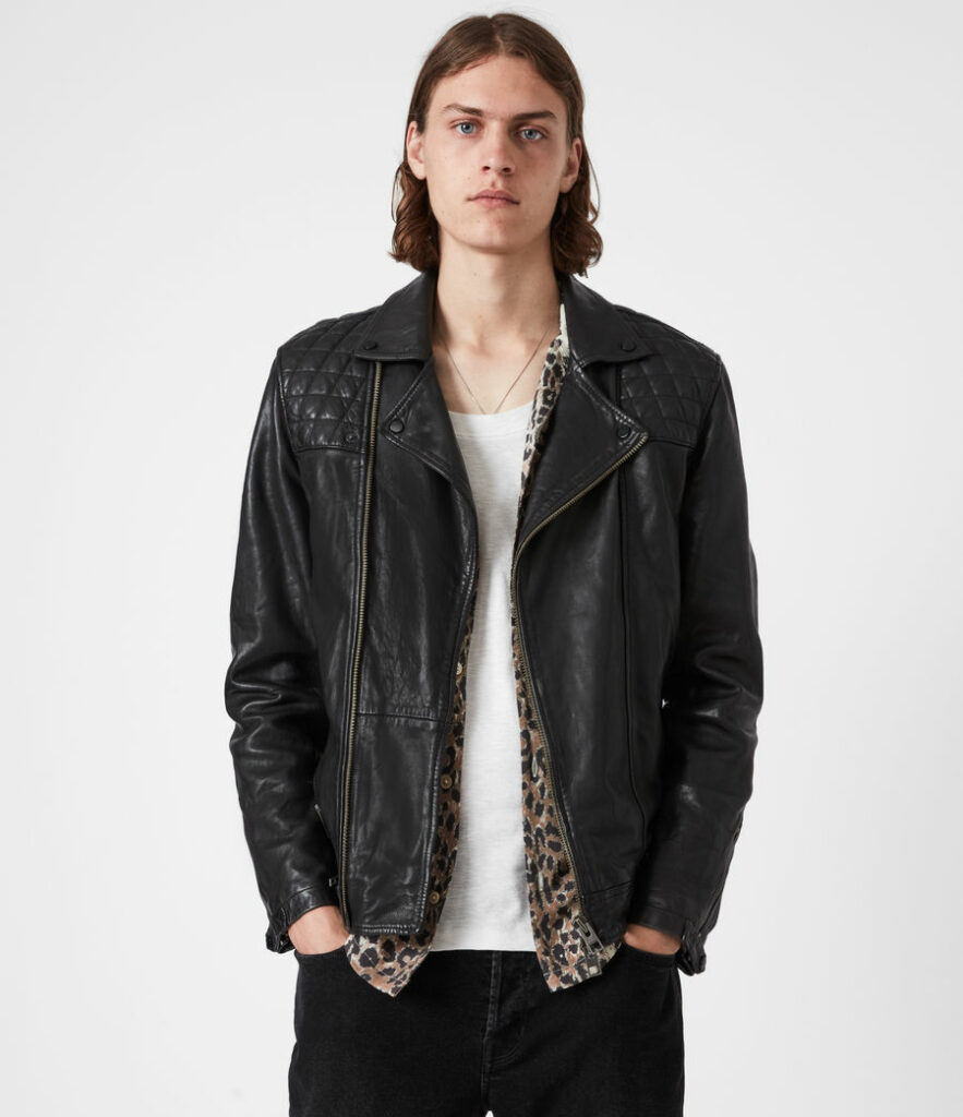 Conroy leather biker jacket allsaints