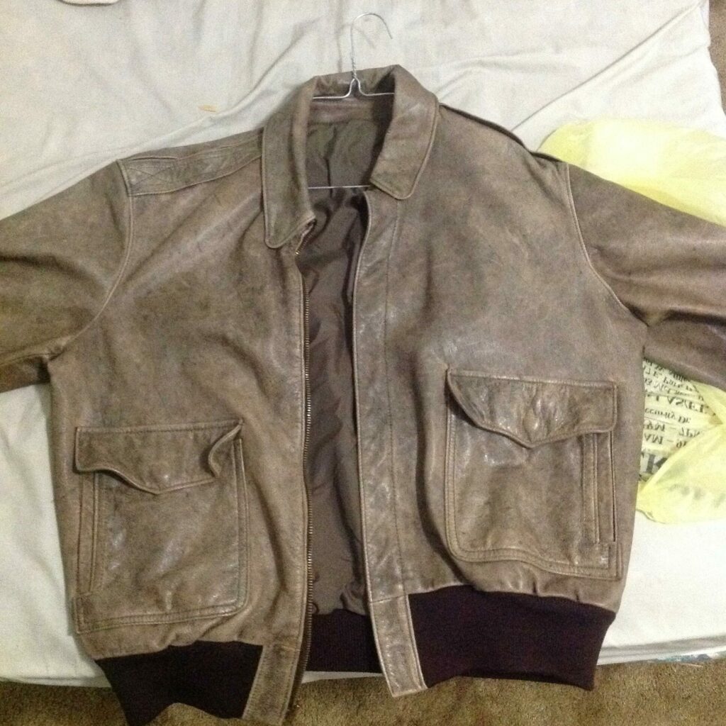 old suede jacket