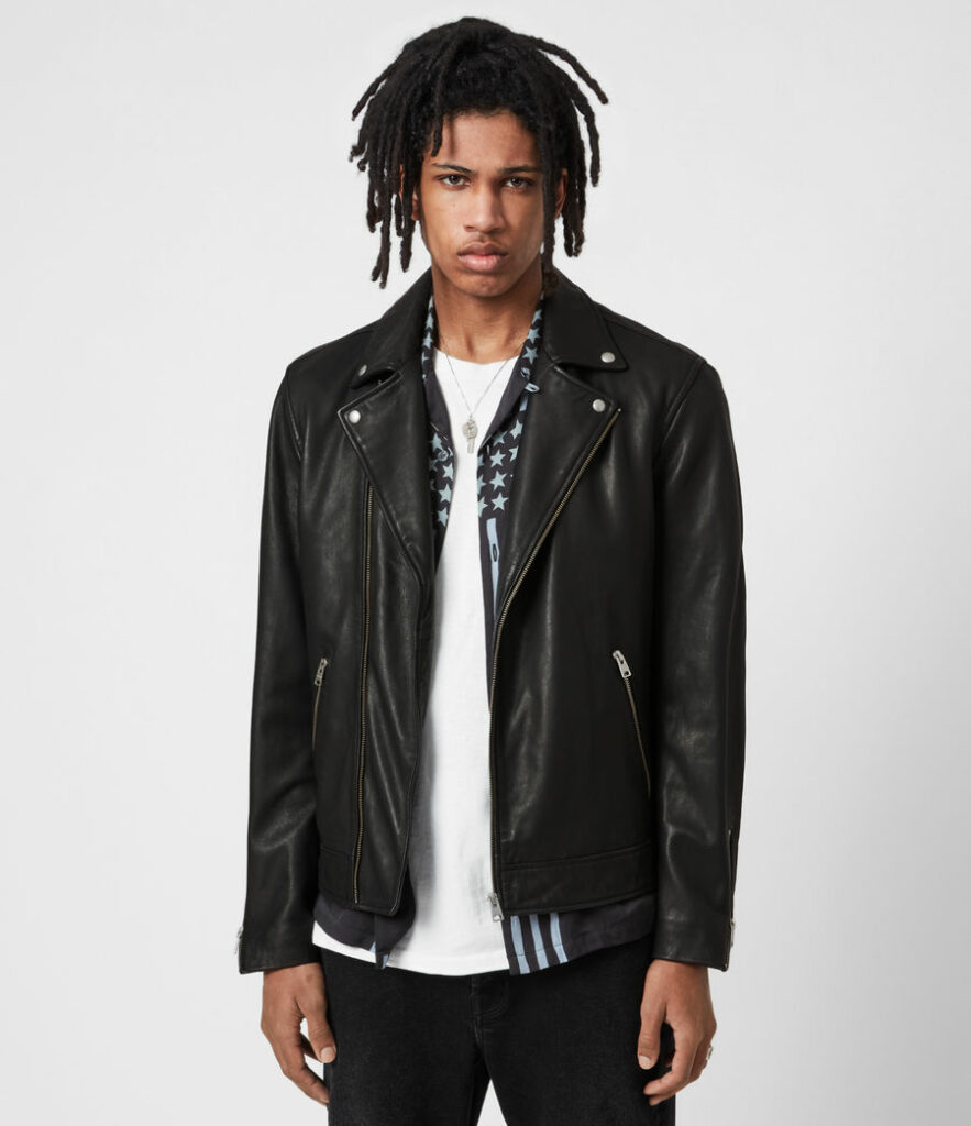 Tyson leather biker jacket allsaints