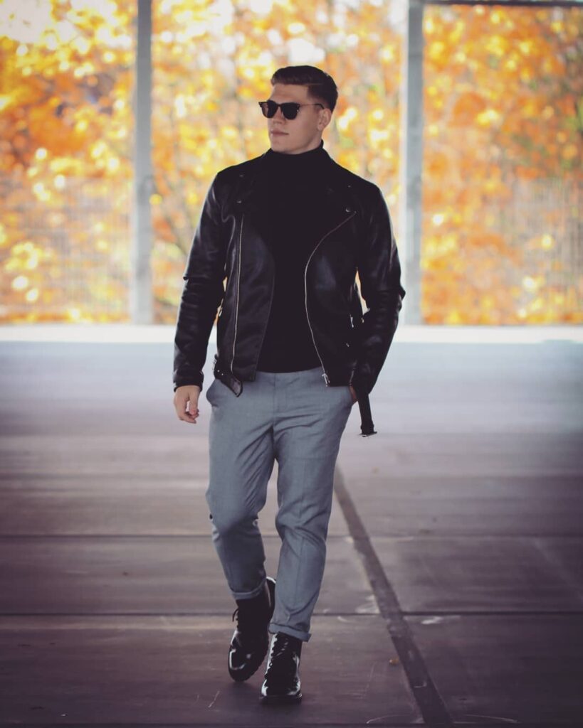 black turtleneck outfit