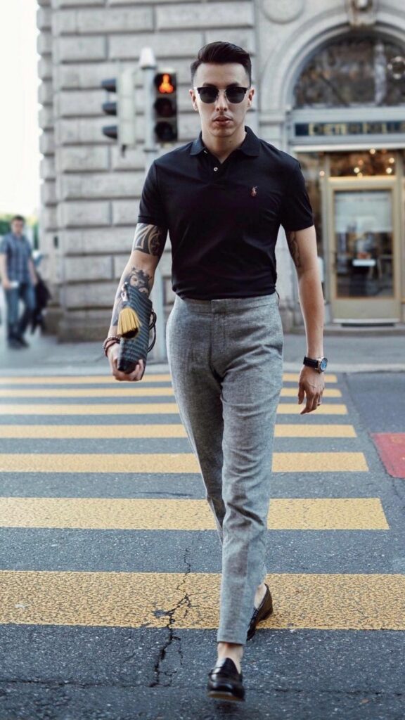 polo shirt for men outfit