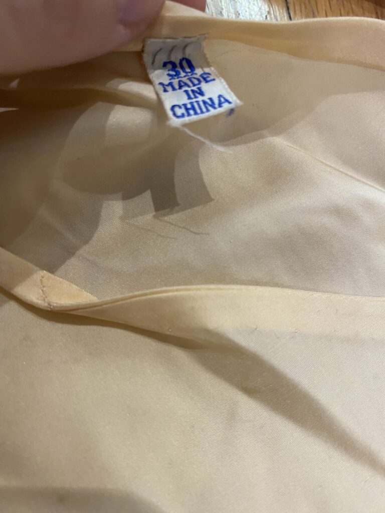 Made in China tag on Zaful Clothing