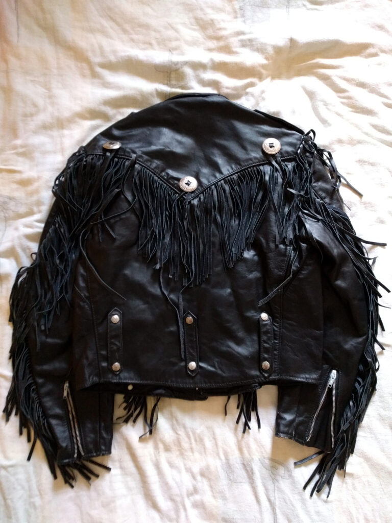 schott leather jacket fringe