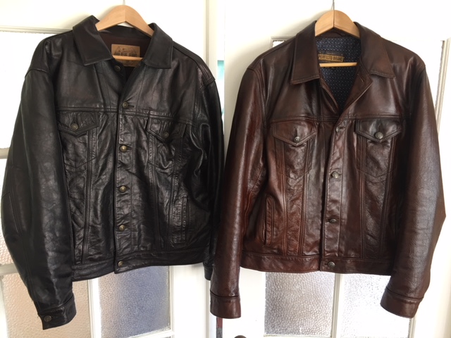 dyeing a leather jacket brown