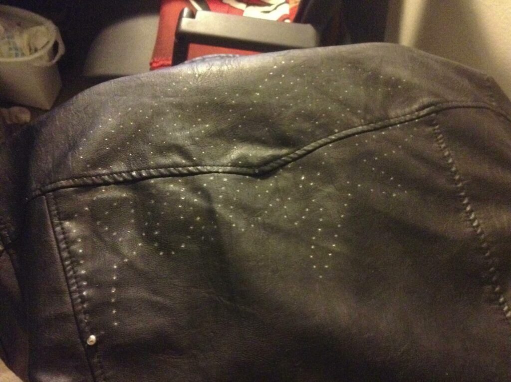 attaching studs to leather jacket